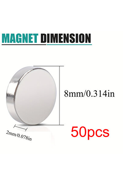 Choice3 مغناطيسات دائرية صغيرة 8×2 مم - 50 قطعة، 8×2/8×3 مم - 20/50/100 قطعة،...