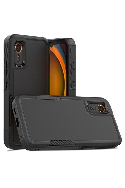 choice2 غطاء حماية جديد من TPU/PC لهاتف Galaxy XCover7 باللون الأسود، غطاء ها...