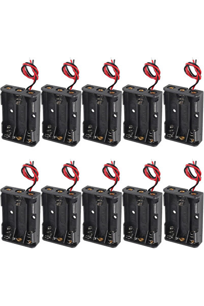 Choice 10pcs 10pcs AAA Battery Holder 3X 1.5V AAA Battery Power Case Plastic ...