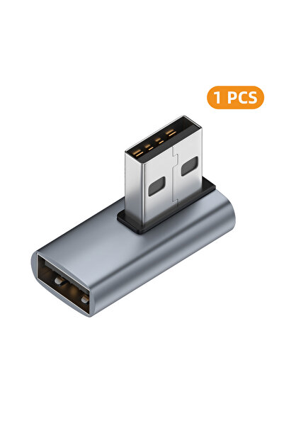 Choice6 محول واحد من نوع AG-AM-ZW-FM USB A أنثى إلى USB A ذكر، بزاوية 90 درجة...
