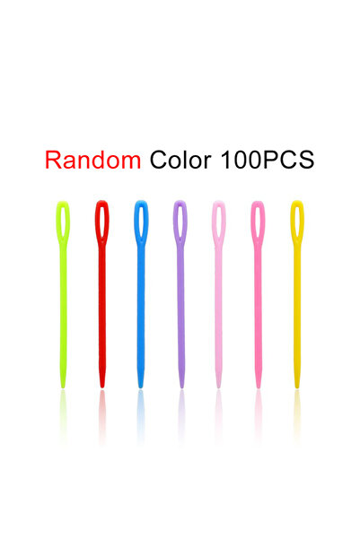 Choice3 ألوان عشوائية، 100 قطعة، 50/100/150/200 قطعة، إبر خياطة بلاستيكية ملو...