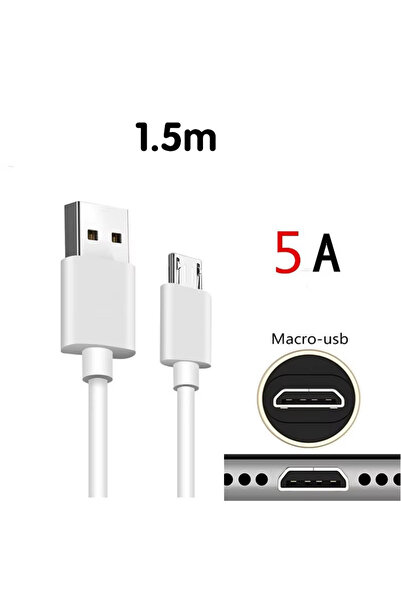 Choice5 كابل شحن سريع Micro USB بطول 1.5 متر (نصف قطعة) بقدرة 5 أمبير، متوافق...