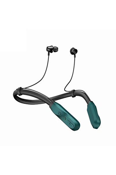 Choice4 سماعات أذن لاسلكية سوداء وزرقاء I35 بتصميم طوق للرقبة، سماعات بلوتوث ...