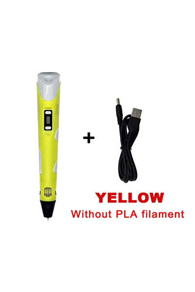 Choice3 قلم طباعة إلكتروني ثلاثي الأبعاد بشاشة LED صفراء من الجيل الجديد، منا...