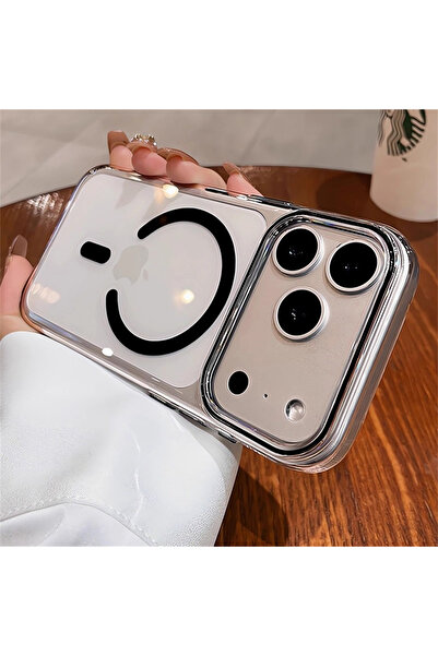 Choice29 جراب مغناطيسي شفاف أسود فائق النحافة من البولي كربونات لهاتف iPhone ...