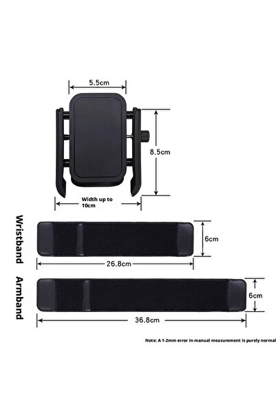 Choice حامل هاتف جديد على شكل سوار معصم قابل للدوران 360 درجة، مناسب للمعصم و...