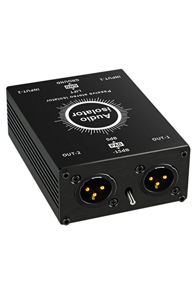 Choice عازل صوتي، مزيل تيار الصوت، XLR 6.5، عازل من سبيكة بيرمالوي، خلاط مباشر