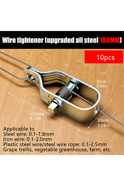 Choice1 B New Upgrade 10Pcs Electric Fence Wire Tightener Wire Tensioner,Cabl...
