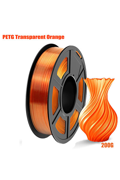 Choice7 Orange 200g PETG Filament 1.75mm , 3D Printer Filament PETG Transpare...