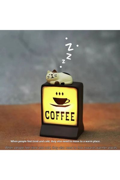 Choice4 مصباح قهوة B ملصق ثلاجة صغير إبداعي، لافتات إضاءة مغناطيسية للمتاجر ا...