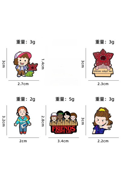 Choice 5 قطع W 2026 دبابيس مينا لطيفة بتصميم ملك أكلة لحوم البشر على شكل زهرة...