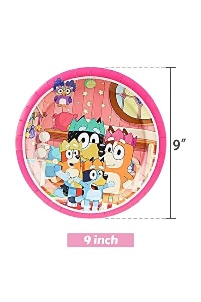 Choice1 أطباق - 9 بوصة - 10 قطع - وردي وأزرق - طقم أدوات مائدة للاستخدام مرة ...