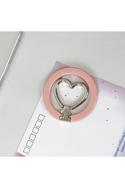 Choice1 حامل هاتف مغناطيسي على شكل قلب وردي لطيف - مناسب لمعظم الهواتف الذكية...