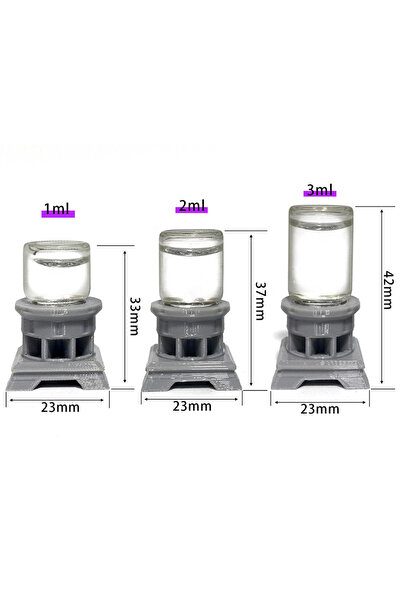 Choice3 A set of 1-3ml 1ml - 30ml Glass Waterer Feeder for Ants Colony Preven...