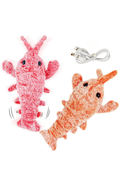 Choice روبيان قافز بألوان عشوائية، ألعاب قطط جديدة، جراد البحر الكهربائي، قاب...