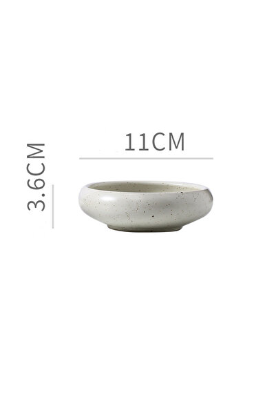 Choice8 وعاء سيراميك أبيض لون سادة للصلصات والسلطات والحلويات، بتصميم كلاسيكي...