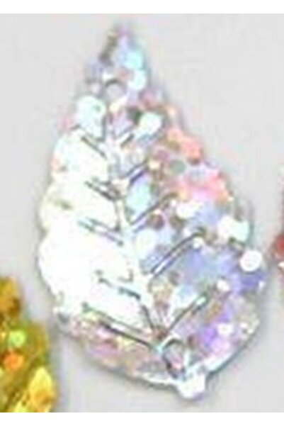 Choice13 ترتر أوراق فضي ليزري 13×24 مم، 700 قطعة/عبوة، ترتر على شكل أوراق شجر...