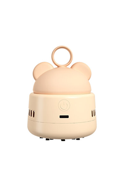 Choice1 apricot Mini Desktop Vacuum Cleaner Cute Table Dust Sweeper Cartoon V...