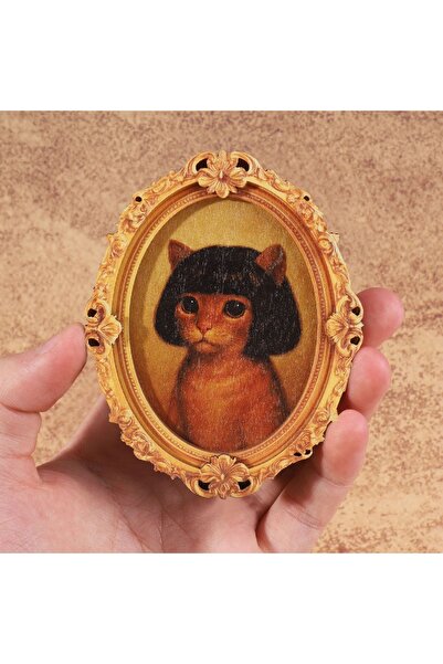 Choice A French Court Classical Carved Oval Photo Frame Refrigerator Sticker,...