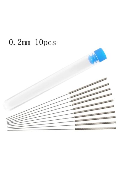 Choice5 0.2mm 10pcs 10Pcs/Set 0.2mm-1.0mm 3D Printer Nozzle Cleaning Needles ...