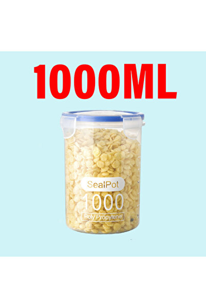 Choice3 خزان بلاستيكي محكم الإغلاق سعة 1000 مل، صندوق تخزين حبوب كبير الحجم ل...