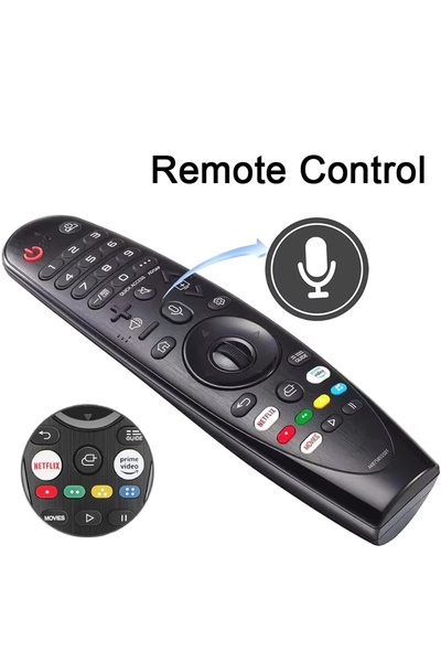 Choice1 جهاز تحكم عن بعد بديل AKB75855501 MR-20GA بدون مؤشر صوت متوافق مع تلف...