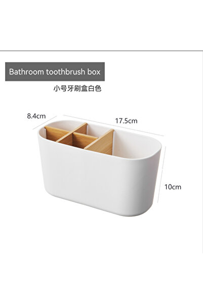 choice2 حامل فرشاة أسنان أبيض للفرش الكهربائية، منظم لسطح الحمام بخمسة فتحات،...