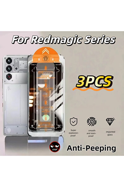 Choice4 واقي شاشة زجاجي مقوى من RedMagic 11ProPlus، 3 قطع، مقاوم للغبار والفق...