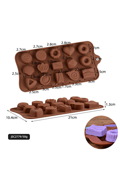 Choice10 قالب واحد من السيليكون لصنع حلوى الشوكولاتة، قوالب خبز الكيك، صينية ...