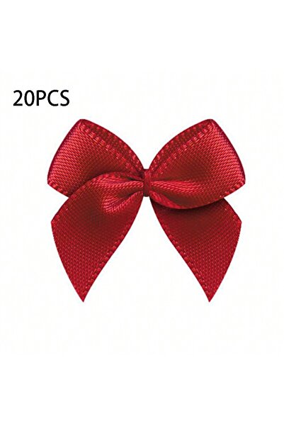 Choice15 100pcs Red 20/50 small ribb, bows, floral crafts, handmade gift acce...