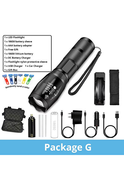 Choice1 R5T6 Package G ESMARTER LED Flashlight Ultra Bright Torch L2/V6 Campi...