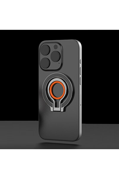 Choice1 حامل مغناطيسي قوي قابل للطي للهاتف المحمول، أسود وبرتقالي، مصنوع من ا...