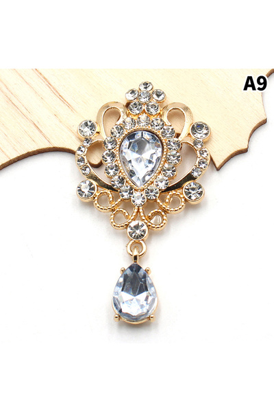Choice10 A9 32*60MM Drop Shape Acrylic Pendant For Needlework Rhinestone Butt...