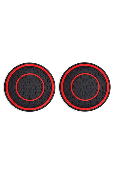 Choice 2pcs-red 2pcs 7cm/2.75inch Car Center Console Anti Slip Pad Easy Clean...