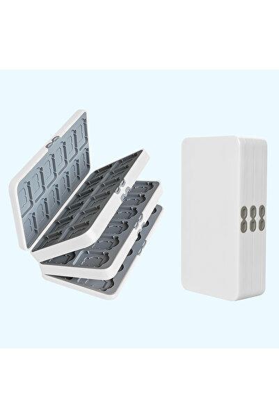 Choice7 صندوق تخزين أبيض 72 في 1 مناسب لبطاقات ألعاب Switch 1/2