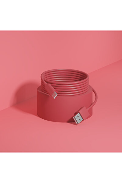 Choice8 كابل شحن سريع من السيليكون السائل USB من النوع C بطول 1.8 متر باللون ...