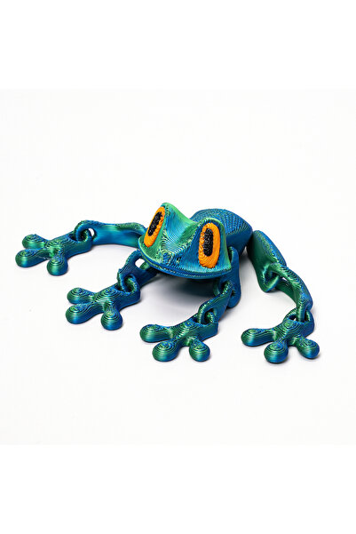 Choice5 لعبة ضفدع مغناطيسية ثلاثية الأبعاد مطبوع الأزرق والأخضر، لعبة تململ م...