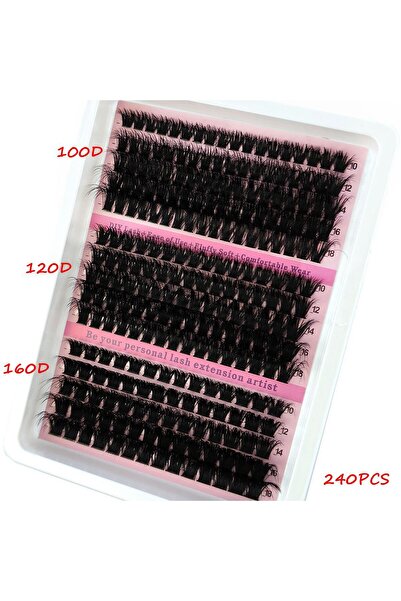 Choice11 مجموعة رموش جديدة من MIX dd 100D120D160Dfenhong، 15 صفًا، يمكنكِ ترك...