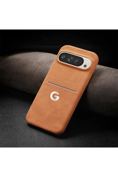 Choice22 جراب جلد غنم أصفر فاخر الملمس بتصميم كلاسيكي أنيق لهاتف جوجل بيكسل 1...