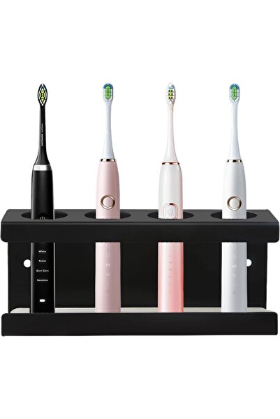 Choice black Aluminum Wall Mount Electric Toothbrush Holder for Bathroom, Sho...