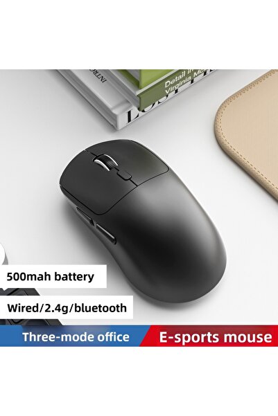 choice2 ماوس لاسلكي أسود بتردد 2.4 جيجا هرتز، بستة أزرار، احترافي بصري لاسلكي...