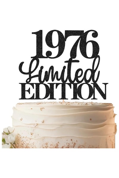 Choice black-1976 Black Limited EDITION 1976 Cake Topper, 50th Birthday Cake ...