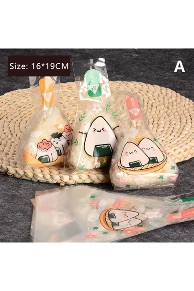 Choice6 50 قطعة من حقيبة تغليف كرات الأرز المثلثة اليابانية الجميلة للاستخدام...