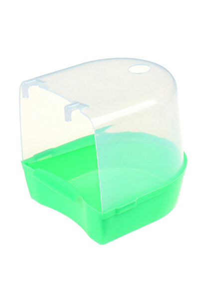 Choice3 Green Hanging Bird Bath Cube Parrots Bathtub Bath Shower Box Cage Acc...