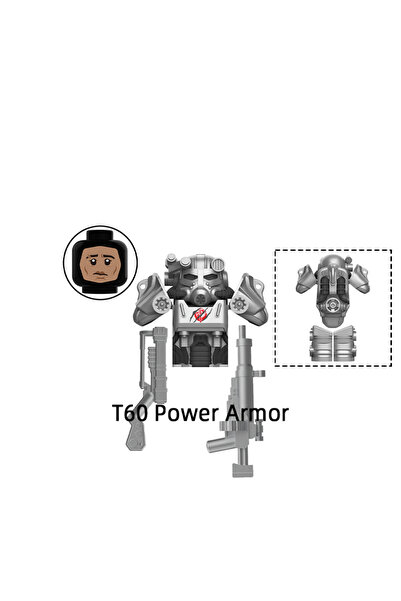 Choice3 مجموعة مكعبات بناء نموذج درع القوة T60 من كوبر لوسي ماكسيموس ماكلين (...