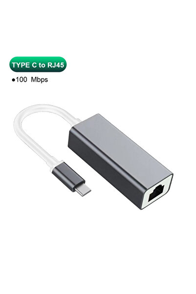 choice2 محول إيثرنت من النوع C بسرعة 100 ميجا بت في الثانية، ومنفذ USB من الن...