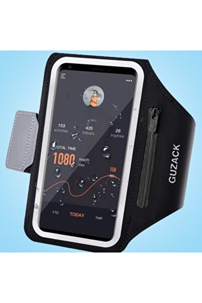 Choice1 Full Black GUZACK Large Running Sports Armband For iPhone 17 16 15 14...