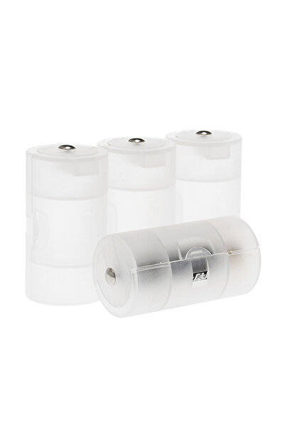 Choice 4 Pcs Battery Converter Adaptor AA to D Size Battery Protective Case H...