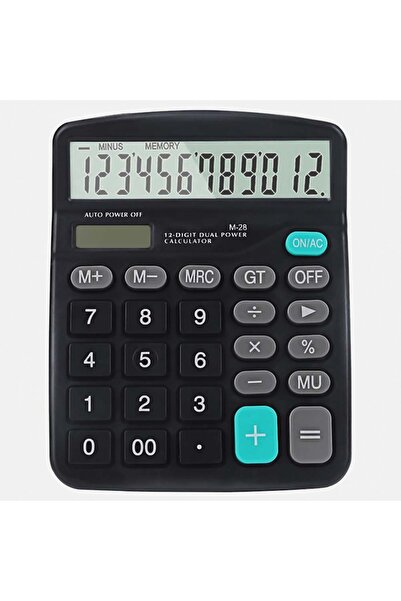 Choice black 【New】12 Digit Dual Power Basic Calculator Handheld Desktop Calcu...