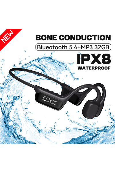 Choice9 NEW S10 Black 32GB S10 Bluetooth 5.4 True Bone Conduction Headphones ...